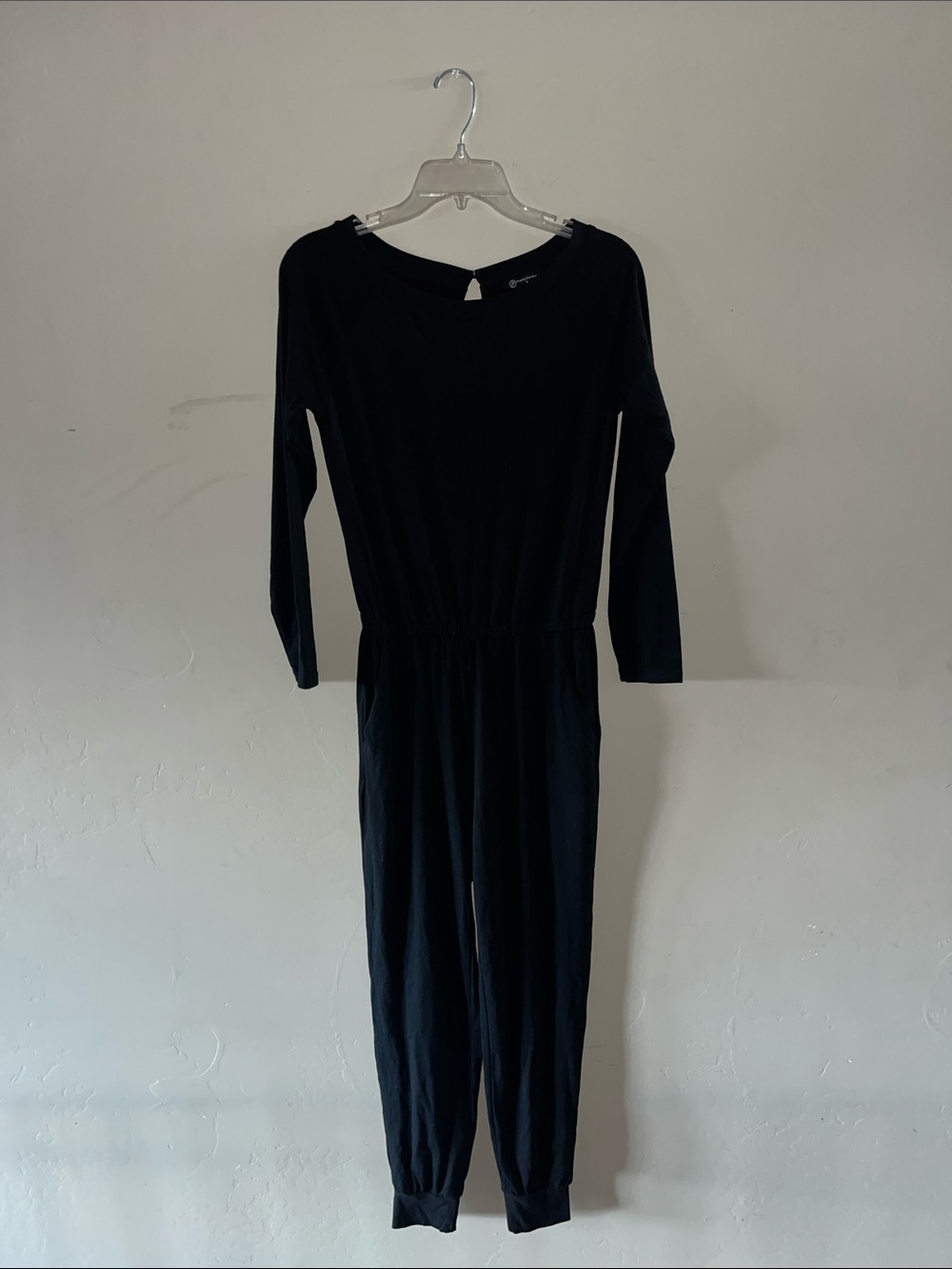 Classic Black Long-Sleeve Jumpsuit for Women
